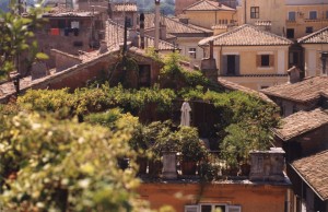 ROME VIEWED FROM A TERRACE ABOVE THE CAMPO DE' FIORI